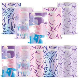 Disney | 10/30/50pcs Pink Purple Kpop Gift Bags Kids Birthday Party Goody Bag Snack Candy Bags Party Favors Gift Bag Baby Shower Supplies