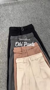 LARISE.CO | Obi Pants | Loose Pants Trouser Wanita | Celana Anti Kusut | Celana Kulot Wanita