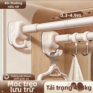 Thanh Treo Quần Áo Mở Rộng Không Khoan Đảm Bảo Chịu Trọng Lượng