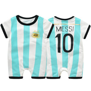 Summer Clothes for Babies Baby Romper Argentina Soccer Uniform Jumpsuit Massey Jersey Newborn Rompers 1 Year Old 2