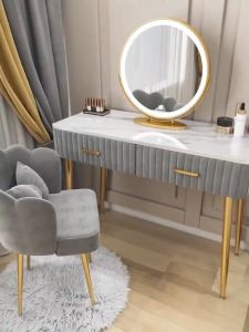 Light Luxury High end Makeup Chair kerusi Makeup Chair Dressing chair Home Lazy Bedroom Back Chair Simple Nail Routing Table StooL