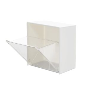 1PC Wall Mounted Cotton Pad Storage Boxes Dustproof Bathroom Organizer for Cotton Swabs Makeup Adhesive Jewelry Holder Box