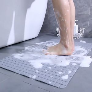 แผ่นกันลื่นในห้องน้ำ PVC เสื่อกันลื่นในครัวเรือน  ห้องครัว ห้องน้ำ ดูดซับได้ดี พรมกันลื่นทรงสี่เหลี่ยม