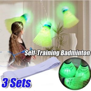 Bộ Cầu Lông Tự Học Huấn Luyện Viên Cầu Thủ Đơn Chuyên Nghiệp Huấn Luyện Cầu Lông Di Động Trẻ Em Kéo Dài Thực Hành Robot