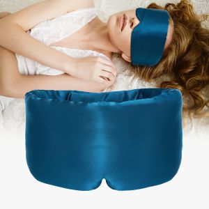 100% Mulberry Silk Sleeping Mask Eyepatch Blocking Light Eyemask Eyeshade for Travel & Nap Soft Padded Sleep Mask Slaapmasker
