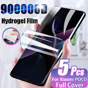 5Pcs HD Hydrogel Film For Redmi POCO X7 F6 F5 X5 X6 X3 Pro NFC Screen Protector Poco X4 M5S M4 M6 F4 F3 GT X7 Pro 5G Not Glass