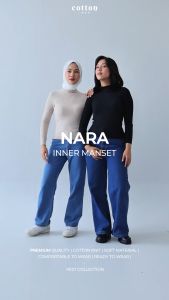 Cotton Inch - Nara Inner Manset Rajut Lengan Panjang