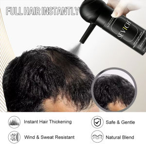 Sevich | SEVICH Hair Building Fiber Set Cover Sparse Hair Or Bald Spots Hair Loss Regrowth Treatment Keratin Hair Fiber Powder Applicator