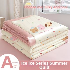YANYANGTIAN | Cool and Lightweight Silk Air-conditioning Blanket for All Seasons Children and Adults