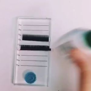 Pallete Kaca Tempat Eyelash Extension Glass 2 In 1 Tempat Lem Eyelash Extension