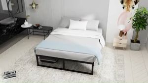 EXINHOME Royal Minimalist Iron Bed Frame Premium High Load Bearing Single/Double/Queen Bed Sturdy