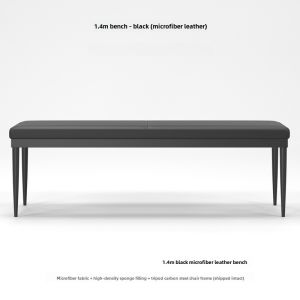 Modern Minimalist Long Dining Chair Bench Household Dining Table Bench Italian Accessible Luxury Dining Stool Genuine Leather Bench Bed End Stool