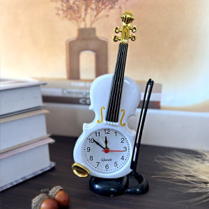 Violin Students Use Alarm Clock Creative Fashion Simple European Style Childrens Cute Cartoon Bedside Retro Ornament Decoration