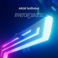 Power Train Z-X6 อุณหภูมิจอแสดงผลกราฟิกการ์ดวงเล็บ 5V 3PIN ARGB AURA SYNC กราฟิกการ์ดผู้ถือ VGA ความสูงปรับ. 