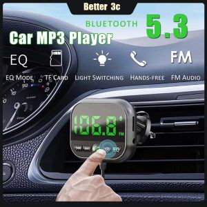 Car Bluetooth Player LED Digital Display USB MP3 Player Hands Free Calling Wireless Audio Transmitter For AUX Audio/TF Card