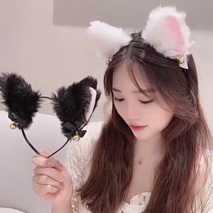 Bando Telinga Kucing Lonceng Cosplay: Fashion Style Korea Lucu & Aksesoris Hiasan Rambut Trendy