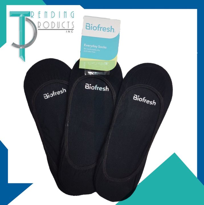 BioFresh Ladies Socks, Ladies Cotton Ankle Casual Socks, 3 Pairs