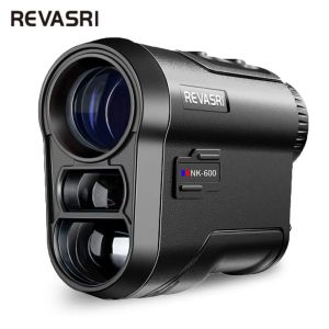 REVASRI Golf Laser Rangefinder 600M Rechargeable BatterySlope and Flag Pole Lock Vibration for Golfing