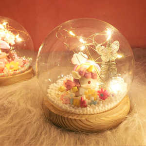 Creative DIY Night Light Childrens Handmade Scene Educational Toys Girl Birthday Gifts Decorations