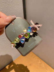 กิ๊บติดผมรูปปากเป็ดประดับคริสตัลแบบใหม่สำหรับผู้หญิง กิ๊บติดผมรูปปากฉลามกันลื่นพร้อมฟัน เครื่องประดับผมแฟชั่นสไตล์เกาหลี