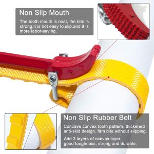 Multi Functional Belt Wrench with Adjustable Length Used to Replace Water Filters Oil Filters Swimming Pool Connections