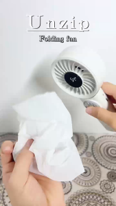 Portable Handheld Fan 5 Speed Foldable With Fidget Dial Rechargeable Mini Cooling Fan COD