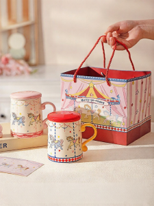 MODERN SWEETHOME | Tách Tách Nước Trà Thiết Kế Xoay Vòng Có Nắp