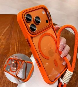 Camera Bracket for Magsafe Phone Case for IPhone 17 Pro Max Air Wrist Strap Lens Film Cover for IPhone 16 15 14 Plus 12 13 Pro