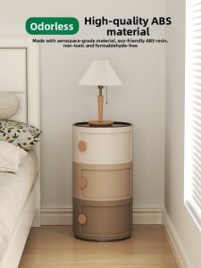FWTDF | Mini Modern Circular Children Plastic Bedside Table