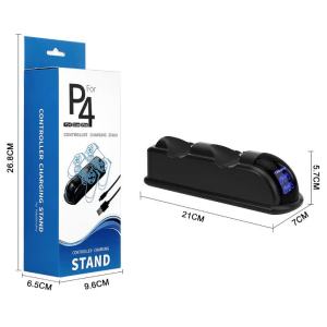For PS4 Controller Charger Dock Station Fast Charging Station with LED Indicator for PS4/PS4 Slim/PS4 Pro Controller
