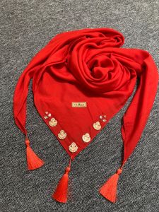 segi empat clarissa hijab tasel ulir milea voal premium terhits