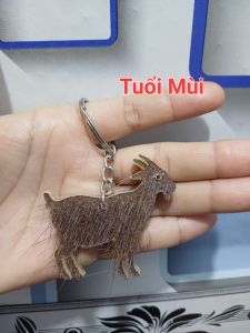 Móc khóa da trâu tuổi Dê