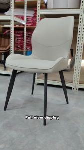 2 x Chairs set - ASJ_Hotel Furniture Design Series_Anti-Cat Scratch Leather Dining Chair / Leisure Lounge Chair -D2 -3 Colours of choices