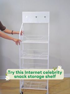 Supermarket Snack Shelf, Beverage, Small Food Toy Display Stand, Convenience Store Multi-Layered Shelf