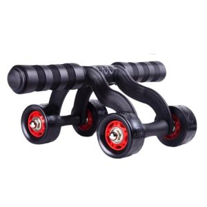 Con Lăn Tập Bụng 4 Bánh Đa Năng - Hỗ Trợ Hít Đất Tập Cơ Bụng Tại Nhà.