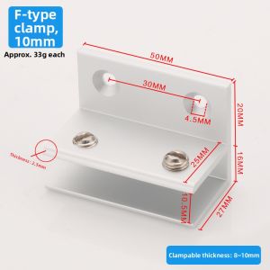 Fixed Corner Glass Clamps