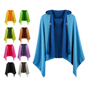 Cooling Hooded Cloak lce Cool Poncho Cover Up Super Absorbent Oversized Hooded Towel Wrap 4-in-1 for Swimming Beach Pool Travel