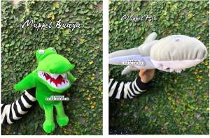 Boneka Tangan Boneka Dongeng Boneka Musikal Muppet Sura Baya Hiu Dan Buaya