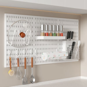QINFEI | Hanging Spice Storage Rack Accessories No-Drilling Required Wall-Mounted