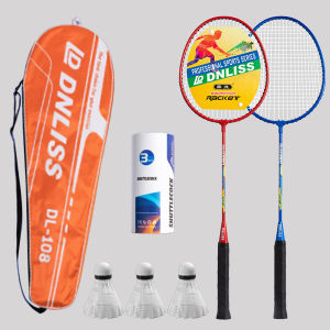ZYMOON 2Pcs Professional Badminton Rackets Set for Backyard Equipment Kids Adults