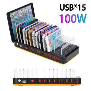 100W พอร์ตฟอร์ม USB ชาร์จสำหรับ iPad Air Mini, iPhone, Samsung, Android และสำหรับแท็บเล็ต Huawei, Xiaomi, Redmi