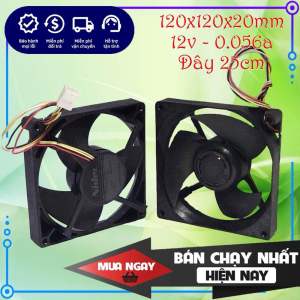 Quạt tản nhiệt tủ lạnh 12v 0057a 12cm (120x120x20mm) Nidec chính hãng mới