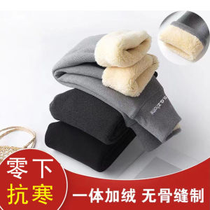 กางเกงเลกกิ้งเด็กหญิงบุขนกำมะหยี่หนาพิเศษใส่ด้านนอกแฟชั่นสำหรับฤดูใบไม้ร่วงและฤดูหนาวกางเกงแบบใหม่สำหรับเด็กกางเกงผ้าฝ้ายกันหนาวแบบชิ้นเดียวสำหรับเด็กหญิง