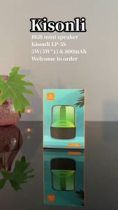 Speaker Bluetooth LP5S Subwoofer 5W Kisonli RGB Light Mini 5.0 Super Bass - KIMISO