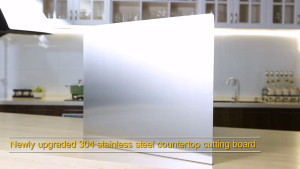 HOL 304 Stainless Steel Kitchen Cutting Board Is Easy To Clean Double-sided and Versatile Suitable for Handling Kitchen