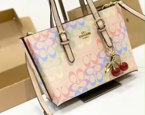 Túi xách tote nữ đeo chéo Vinkyshoptk size 26 tặng kèm charm cherry F081