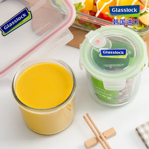Glasslock Import Tempered Glass Soup Sealed Box Microwave Oven Soup and Porridge Bowl Large Capacity with Soup Crisper