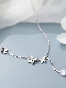 Nicedays🍒Design Kalung Fairy Butterfly Light Luxury Luxury Collarbone Chain Student Student Friend