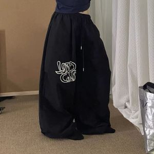 American Style Street Dance Casual Pants High Waist Wide Leg Pants Jazz Loose Drapey Street Fashion Versatile Trousers