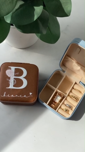 UV Direct Print - Personalized Leather Jewelry Box for Wedding Baptismal Giveaway and Souvenir